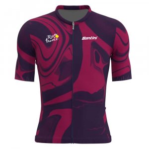 Джерси с коротким рукавом Bordeaux Tour De France 2023, розовый Santini