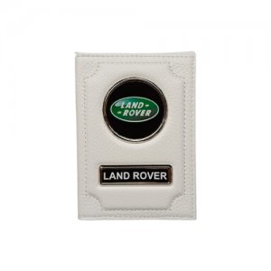 Обложка для автодокументов (ленд ровер) кожаная флотер Land Rover