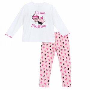 Пижама , размер 74, белый, розовый Chicco. Цвет: белый/розовый