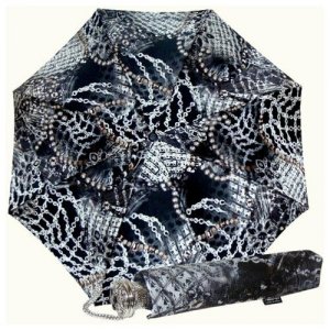 Зонт складной Pasotti 58044/3-B54 Jewels (Зонты) ( Италия). Цвет: черный