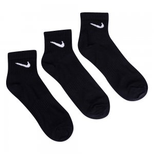 Носки Everyday Lightweight Ankle 3-Pack Nike. Цвет: черный