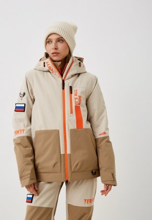Куртка сноубордическая Termit. Цвет: бежевый