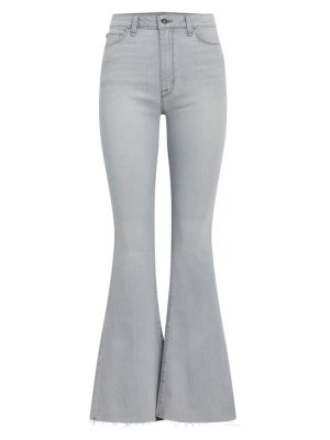 Расклешенные джинсы Heidi с высокой посадкой , серый Hudson