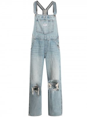 Levis джинсовый комбинезон Vintage с прорезями Levi's. Цвет: синий