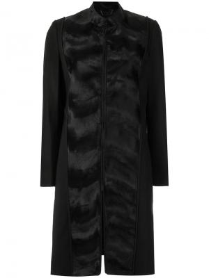 Пальто с панельным дизайном Tufi Duek. Цвет: черный