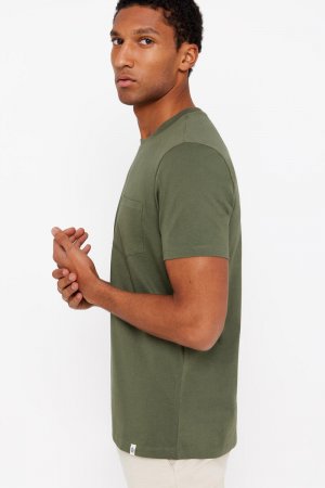Базовая футболка с карманами , бледно-зеленый Cortefiel