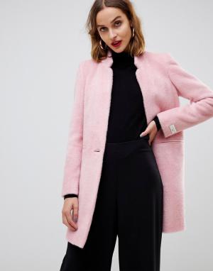 Приталенное пальто -Розовый Gianni Feraud