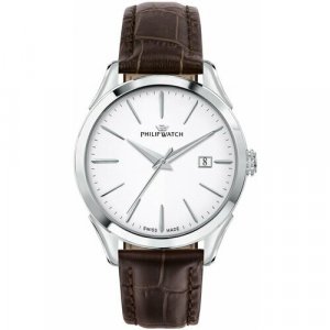 Наручные часы Roma R8251217001, белый, серебряный PHILIP WATCH. Цвет: белый/серебристый/коричневый