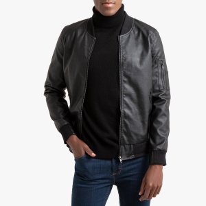 Куртка-бомбер La Redoute. Цвет: черный