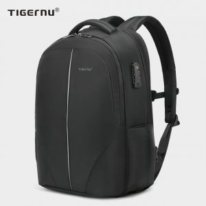 Водонепроницаемый мужской рюкзак TSA 15,6-17 дюймов для ноутбука мужчин расширяемый дорожный школьный сумка Tigernu