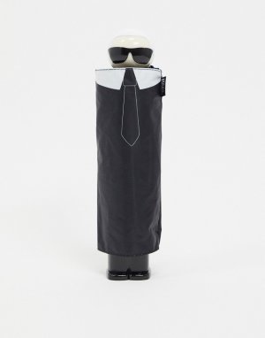 Зонт с принтом -Черный Karl Lagerfeld