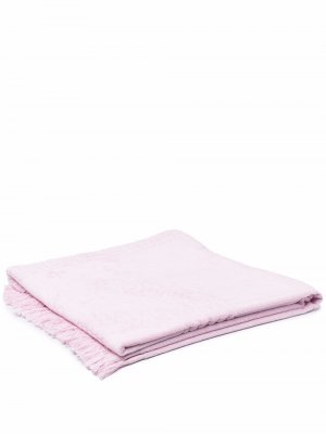 Пляжное полотенце 2000-х годов с логотипом CC Chanel Pre-Owned. Цвет: розовый