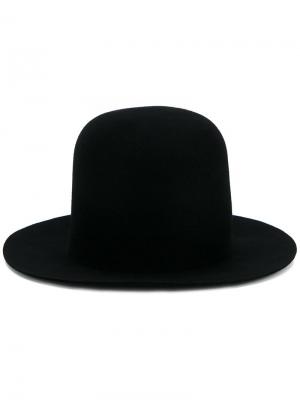 Фетровая шляпа с широкими полями Neighborhood. Цвет: чёрный