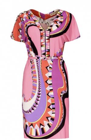 Платье джерси с поясом Emilio Pucci. Цвет: красный