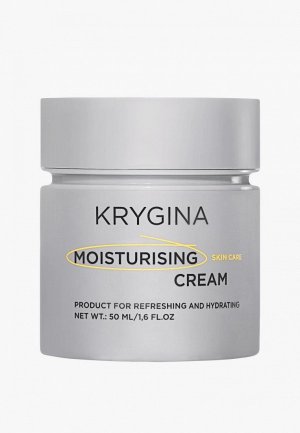 Крем для лица Krygina Cosmetics дневной увлажняющий со скваланом, 50 мл MOISTURISING CREAM. Цвет: белый