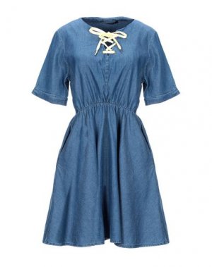 Короткое платье FORNARINA. Цвет: синий