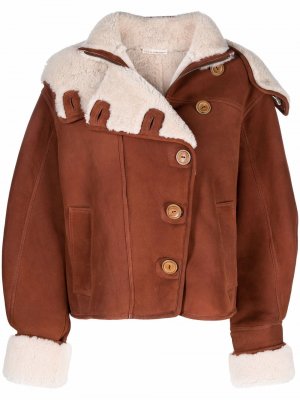 Куртка Robbie из овчины Ulla Johnson. Цвет: коричневый