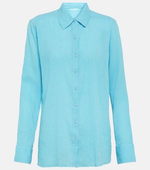 Рубашка из хлопково-марлевой ткани tina , синий Melissa Odabash