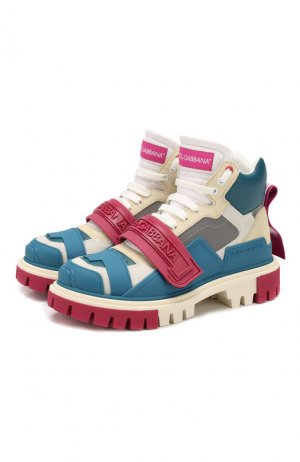 Комбинированные ботинки Trekking Dolce & Gabbana. Цвет: красный