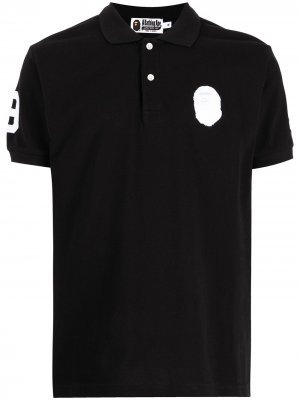 Рубашка поло с логотипом A BATHING APE®. Цвет: черный