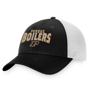 Мужская регулируемая шляпа Black Purdue Boilermakers Breakout Trucker Majestic
