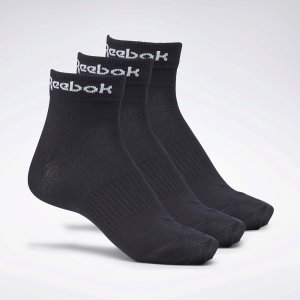 Носки Active Core Mid-Cut Socks 3 Pairs Reebok. Цвет: черный