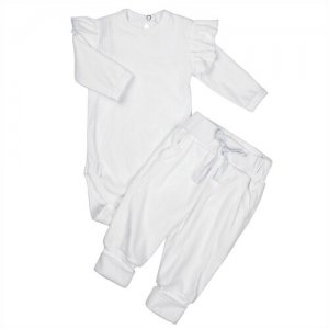 Комплект одежды , размер 62, белый Amarobaby. Цвет: бежевый