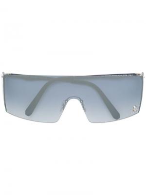 Градиентные солнцезащитные очки в квадратной оправе Philipp Plein. Цвет: серебристый