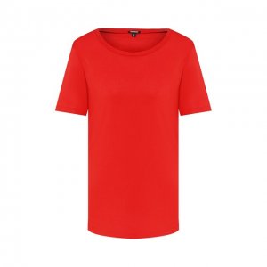 Хлопковая футболка Monrow. Цвет: красный