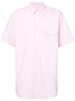 Рубашка с коротким рукавом застежкой на пуговицах спереди Engineered Garments. Цвет: розовый