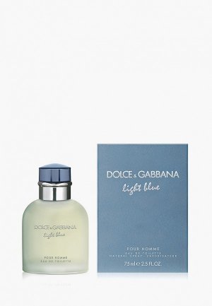 Туалетная вода Dolce&Gabbana Light Blue Pour Homme, 75 мл. Цвет: прозрачный