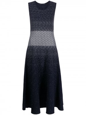 Трикотажное длинное платье без рукавов Antonino Valenti. Цвет: синий