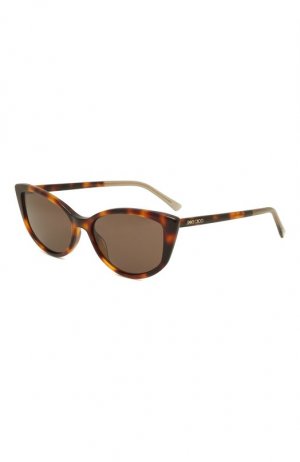 Солнцезащитные очки Jimmy Choo. Цвет: коричневый