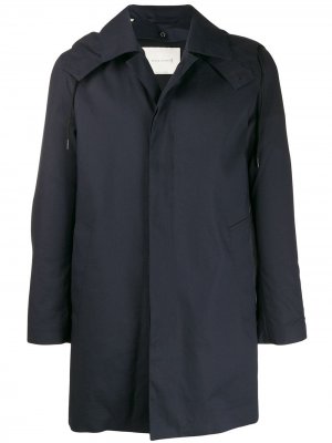 Короткое пальто DUNOON HOOD RAINTEC Mackintosh. Цвет: синий