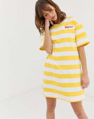 Платье-футболка в полоску Jax-Желтый Penfield