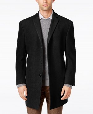 Мужское пальто x-fit из смесовой шерсти prosper, черный Calvin Klein