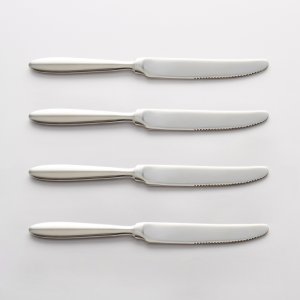 Комплект из 4 ножей LaRedoute. Цвет: серый