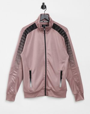 Розовая спортивная куртка от комплекта -Розовый цвет Bershka