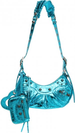 Синяя сумка Le Cagole размера XS , цвет Met sky blue Balenciaga