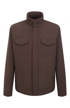 Куртка с меховой подкладкой Loro Piana. Цвет: коричневый