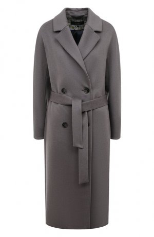 Шерстяное пальто Victoria Andreyanova. Цвет: серый