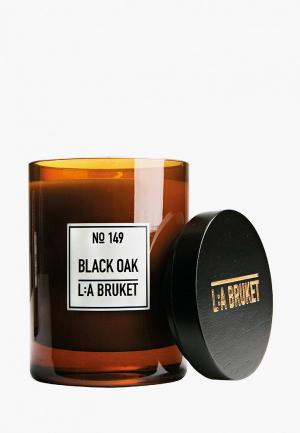 Свеча ароматическая La Bruket Black Oak / Дуб, 260 g. Цвет: коричневый
