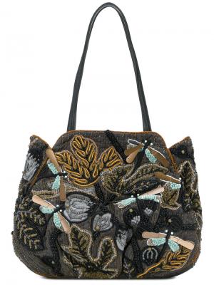 Sequin embroidered bag Jamin Puech. Цвет: серый