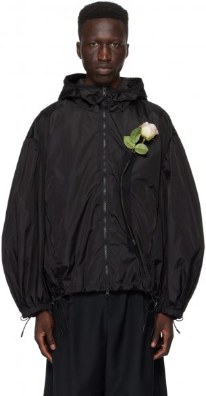 Черная куртка с пышными рукавами Simone Rocha