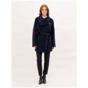 Пальто , размер 40/170, синий Lea Vinci. Цвет: коричневый
