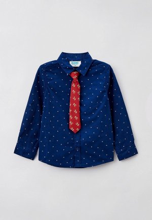 Рубашка и галстук Acoola. Цвет: синий