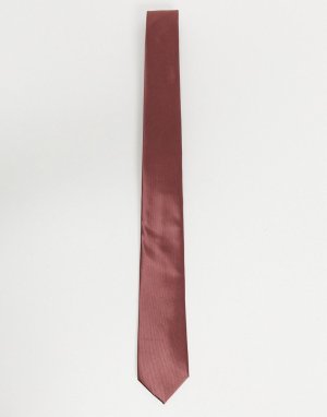Красный однотонный атласный галстук Gianni Feraud