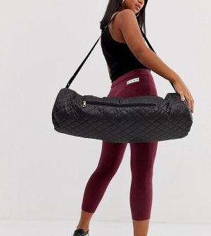 Черная стеганая сумка-чехол для спортивного коврика -Черный South Beach