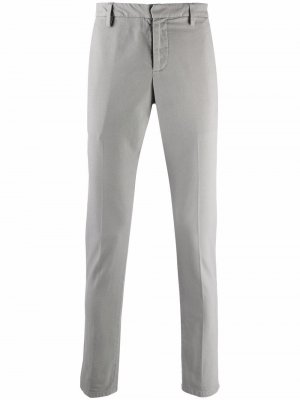 Укороченные брюки чинос средней посадки DONDUP. Цвет: серый