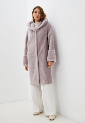 Шуба GRV Premium Furs. Цвет: фиолетовый